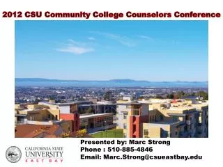 2012 CSU Community College Counselors Conference