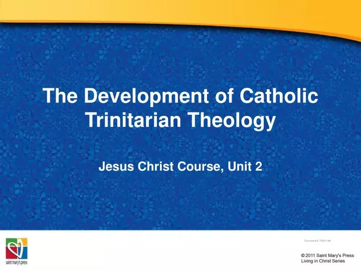 the development of catholic trinitarian theology