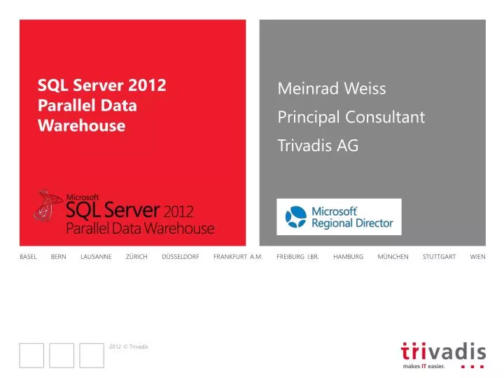 sql server 2012 parallel data warehouse