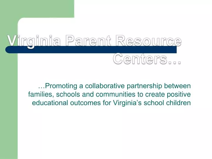 virginia parent resource centers