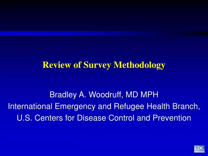 review of survey methodology