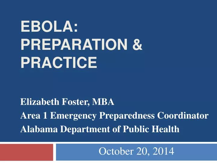 ebola preparation practice