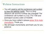 Webinar Instructions - slide 1