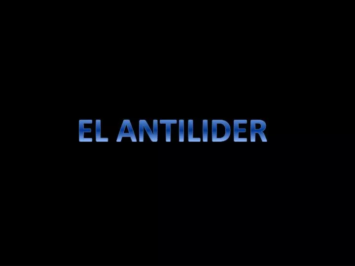 el antilider