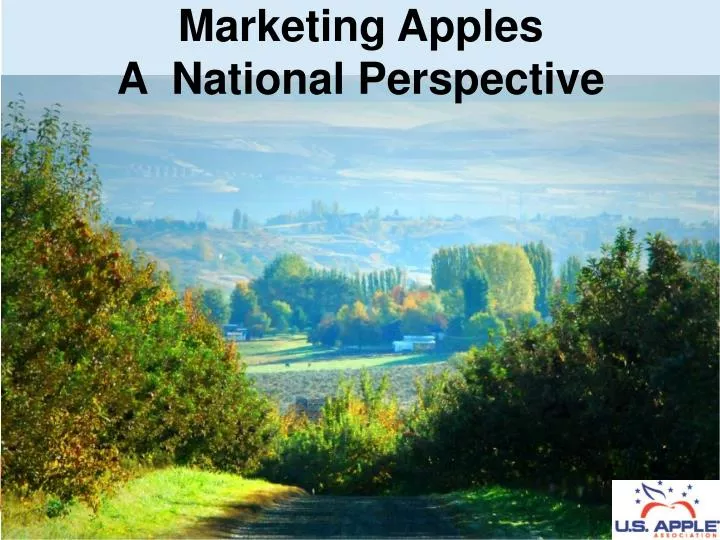 marketing apples a national perspective