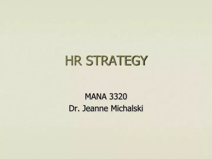 hr strategy