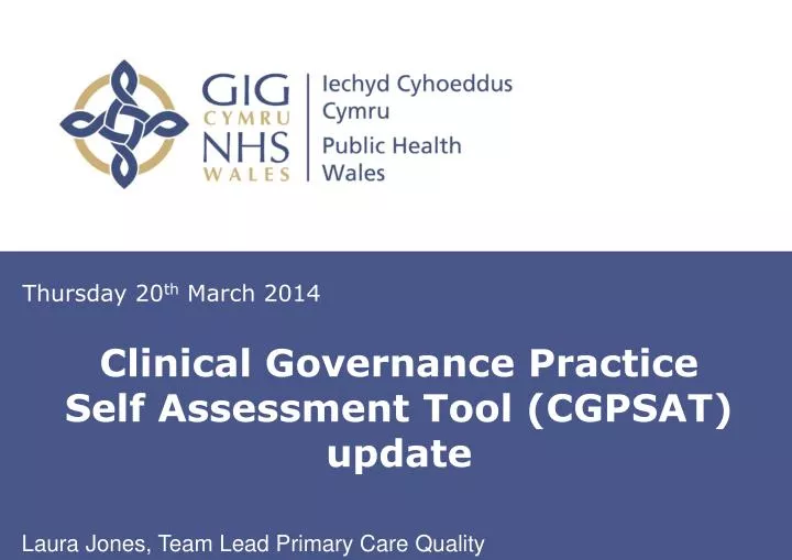 clinical governance practice self assessment tool cgpsat update