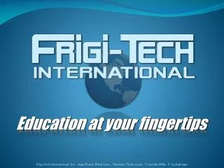 Education at your fingertips