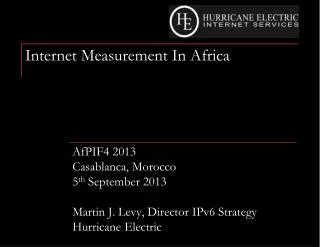 Internet Measurement In Africa
