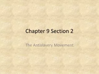 Chapter 9 Section 2