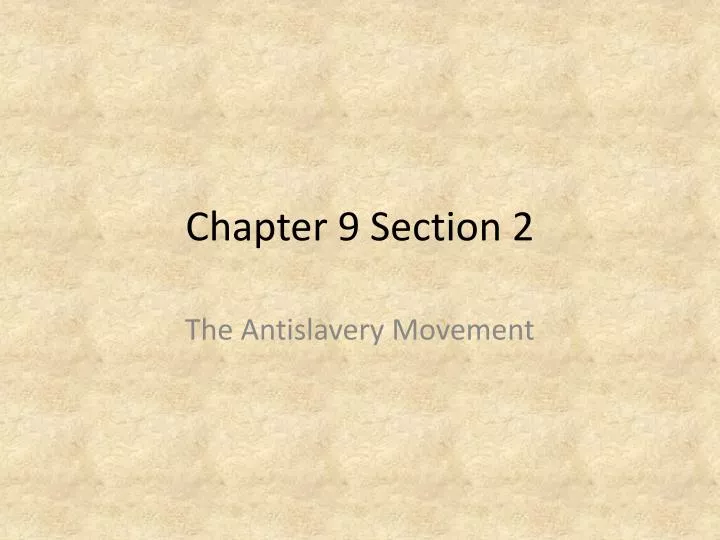 chapter 9 section 2
