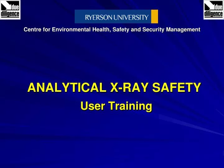 analytical x ray safety user training