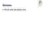 Quizzes - slide 1