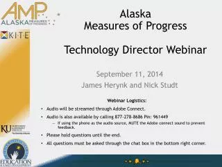 Alaska Measures of Progress Technology Director Webinar