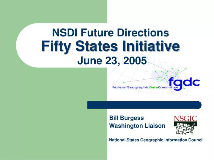 bill burgess washington liaison national states geographic information council