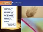 Trace Evidence - slide 1