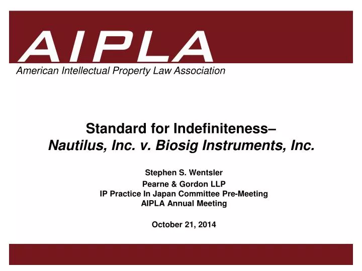 standard for indefiniteness nautilus inc v biosig instruments inc