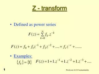 Z - transform