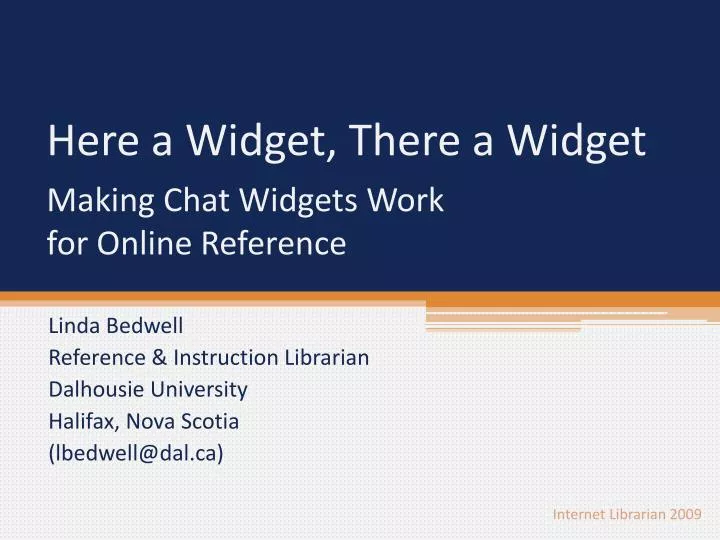 making chat widgets work for online reference
