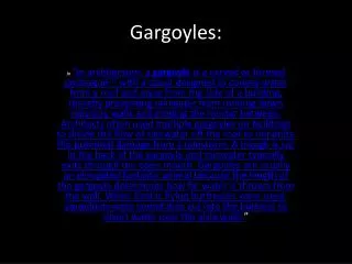 Gargoyles: