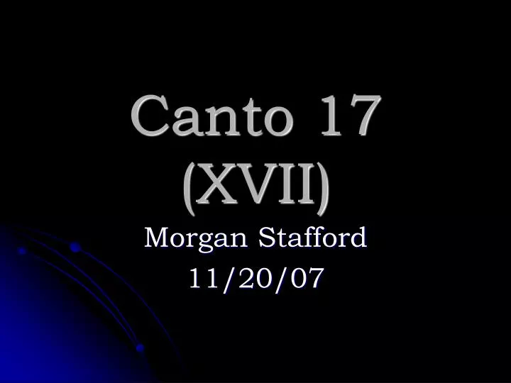 canto 17 xvii