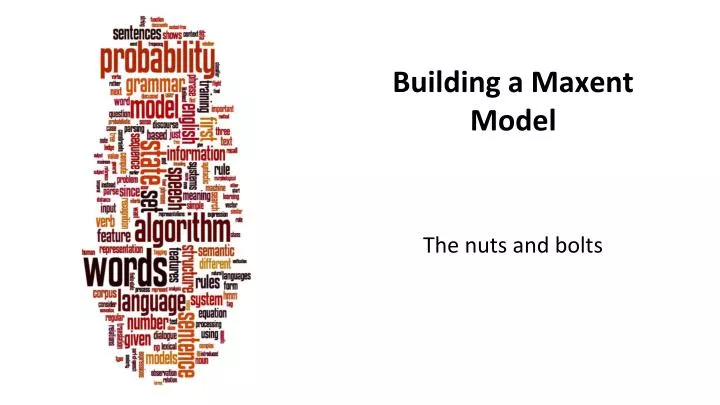 building a maxent model