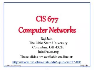 CIS 677 Computer Networks