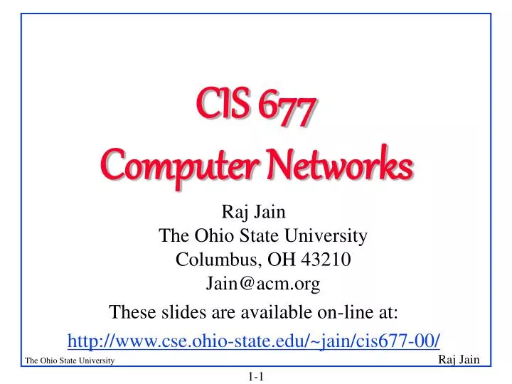 cis 677 computer networks