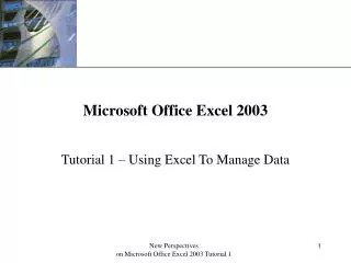 Microsoft Office Excel 2003