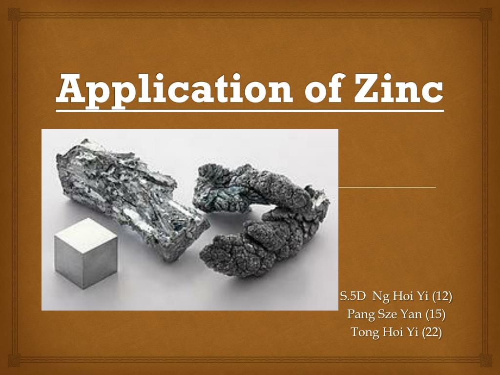 PPT - Application of Zinc PowerPoint Presentation, free download - ID ...