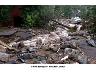 Flood damage in Boulder County