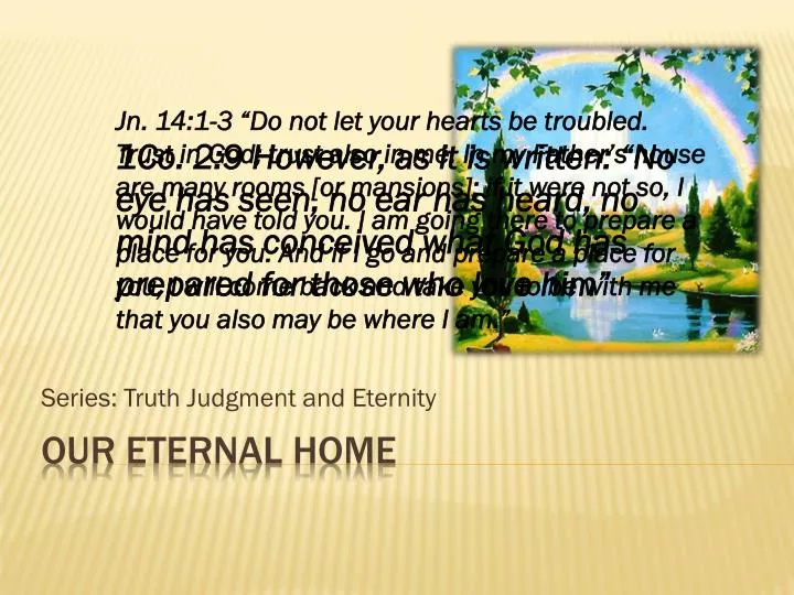 series truth judgment and eternity