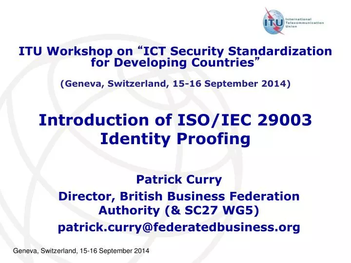 introduction of iso iec 29003 identity proofing