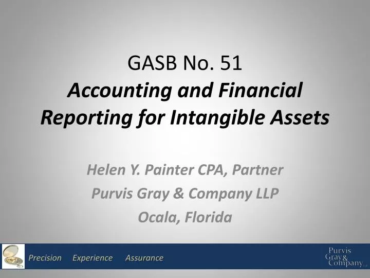 gasb no 51 accounting and financial reporting for intangible assets