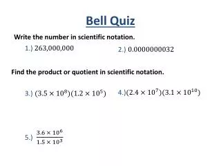 bell quiz