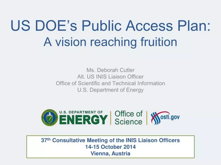 us doe s public access plan a vision reaching fruition