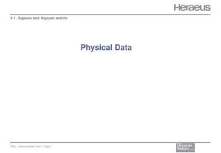 Physical Data