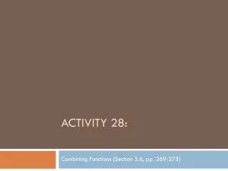 Activity 28: