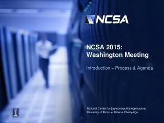 NCSA 2015: Washington Meeting