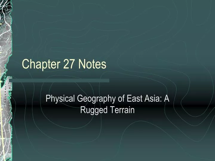chapter 27 notes