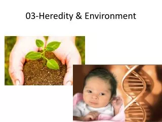 03-Heredity &amp; Environment