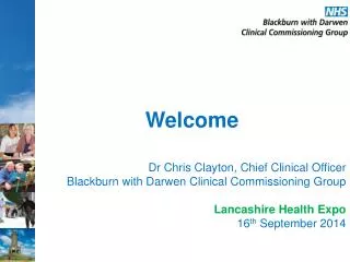 Welcome Dr Chris Clayton, Chief Clinical Officer