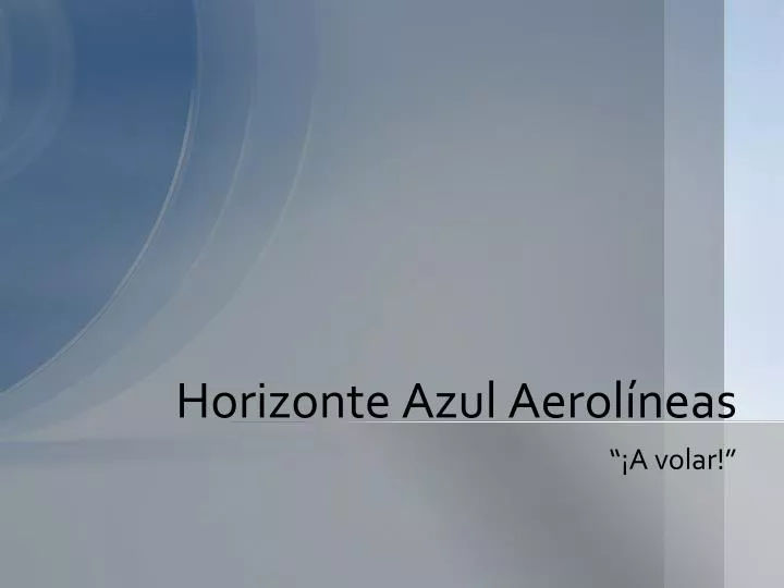 horizonte azul aerol neas