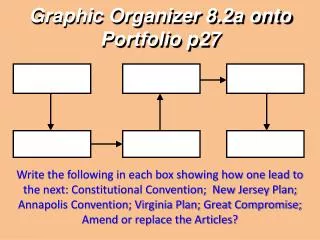 Graphic Organizer 8.2a onto Portfolio p27