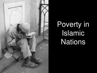 Poverty in Islamic Nations