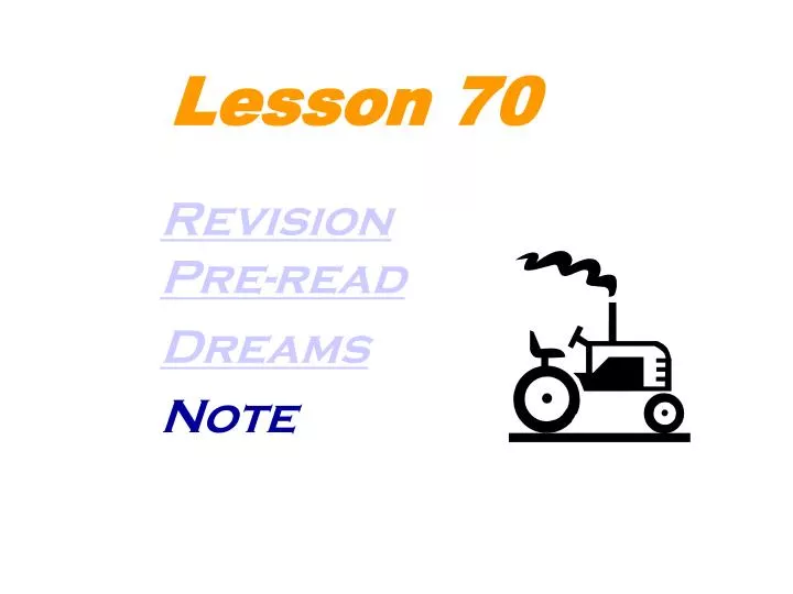 lesson 70