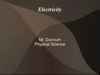 Electricity