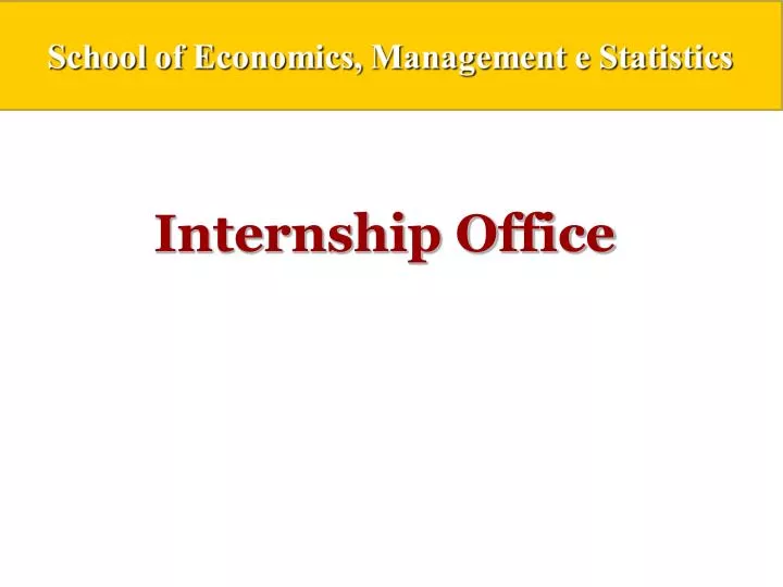 internship office