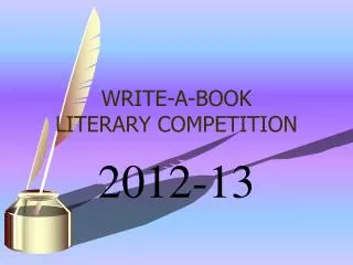 WRITE-A-BOOK LITERARY COMPETITION