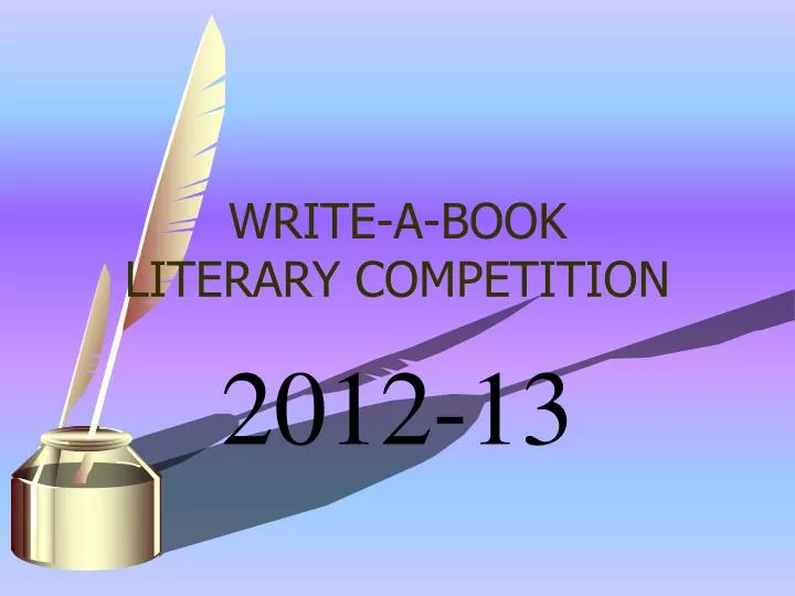 write a book literary competition